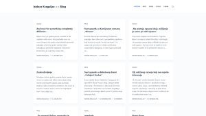 Isidora Kraguljac Blog